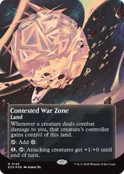 Contested War Zone (0143) (Borderless Galaxy Foil) Edge of Eternities