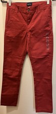 The Children's Place Boys' Skinny Leg Chino Pants Size 12 Adjst Waist Red NWT