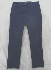 NYDJ Jeans Womens 12 Dark Wash Skinny Lift Tuck Technology Made in USA Cotton