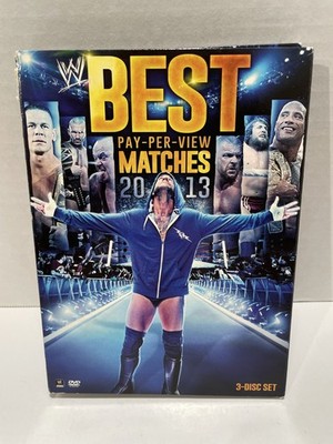 WWE: Best Pay-Per-View Matches 2013 (DVD, 2013, 3-Disc Set) PLEASE READ