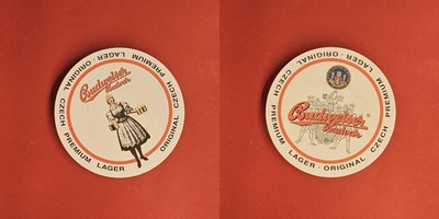 Budweiser Budvar Original Czech Premium Lager Brauerei Bierdeckel Bier