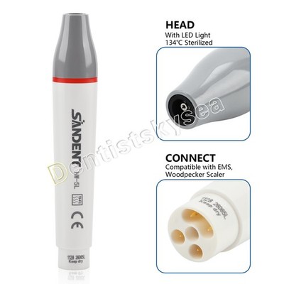 SANDENT HW-5L Ultrasonic Piezo Scaler LED Handpiece fit UDS LED EMS Woodpecker