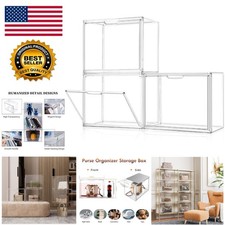 Lightweight Acrylic Purse Organizer - 3 Pack Clear Storage for Handbags More