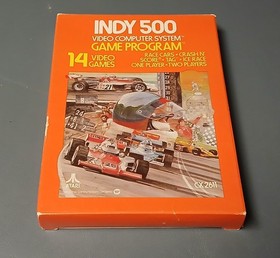 Atari 2600 Indy 500 - Complete In Box (CIB) - With Manual And Catalog