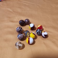 12 Marbles Slags and Swirls Great condition See Pics