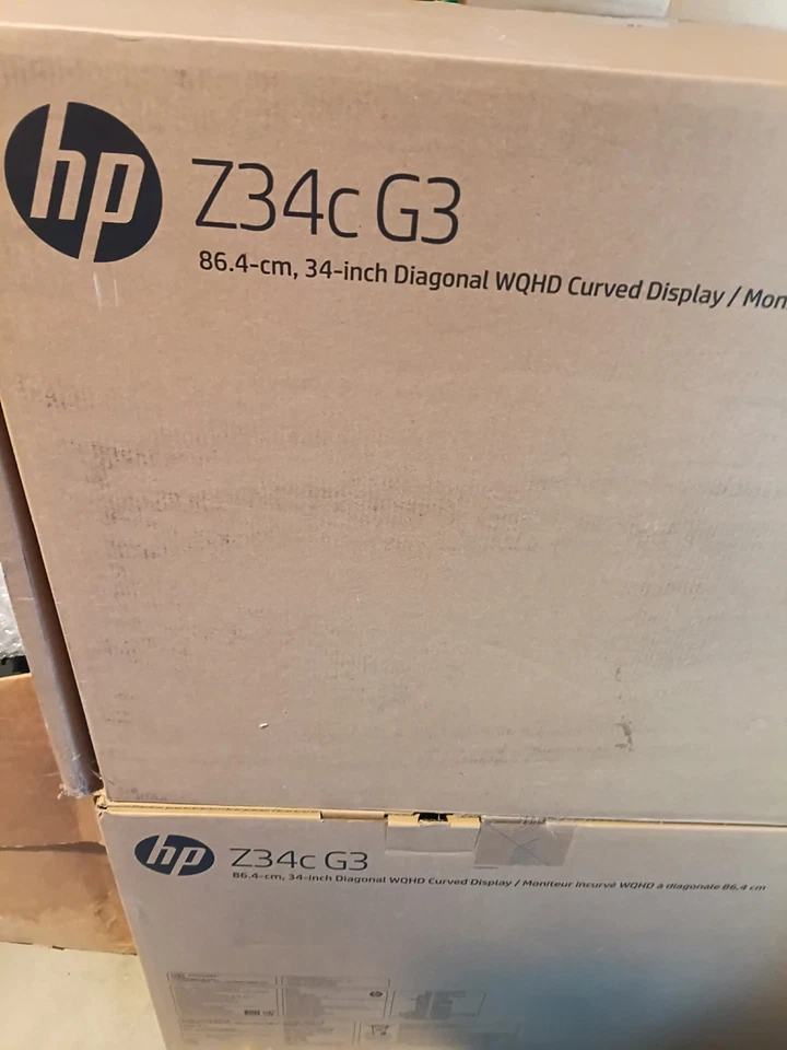 HP Z34c G3 34" WQHD Curved Monitor 60Hz 6ms Tilt Height Adjustable Swivel Stand - Image 4 of 4