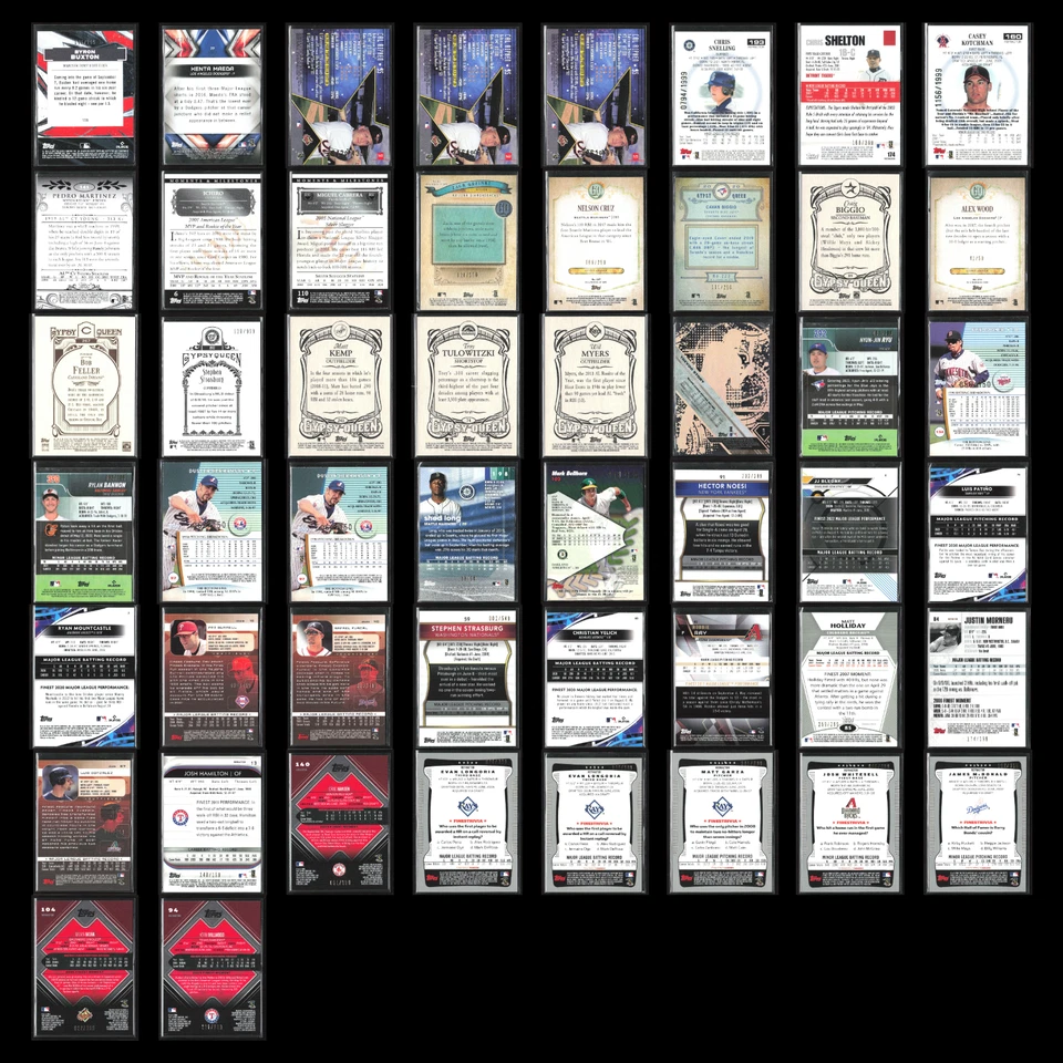 Lote de 50 tarjetas de béisbol Topps serie #'d distribuidor a granel al por mayor mejor refractor Foto 2 de 4