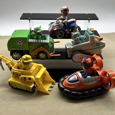 Paw Patrol Action Figure & Vehicle Lot (x10 Pc Set) Ryder Everest Zuma Rubble +