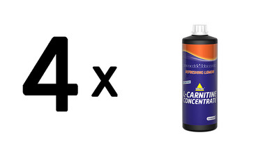 4 x Inkospor L-Carnitine Concentrate (1000ml) Refreshing Lemon (23,74 EUR/L)