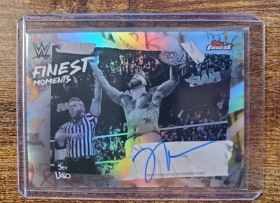 Jey Uso 2025 Topps Finest WWE Finest Moments Wrestling Auto