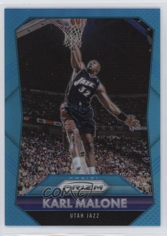 2015-16 Panini Prizm Light Blue Prizm 8/199 Karl Malone #259 HOF 3y4