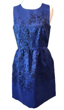 Womens Just Taylor Dress 10 Gathered Waist Pockets Lined Evening Cocktail