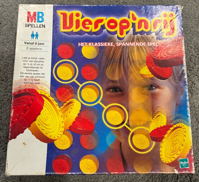 MB Spellen Vier Op n Rij - Dutch Connect Four Milton Bradley -  100% COMPLETE!