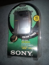 Sony Walkman WM-FX323 Silver AM/FM Cassette Player Auto Reverse Mega Bass 16H