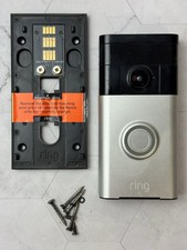 Ring 1080p Wireless Video Doorbell - Satin Nickel Tested Works Great.