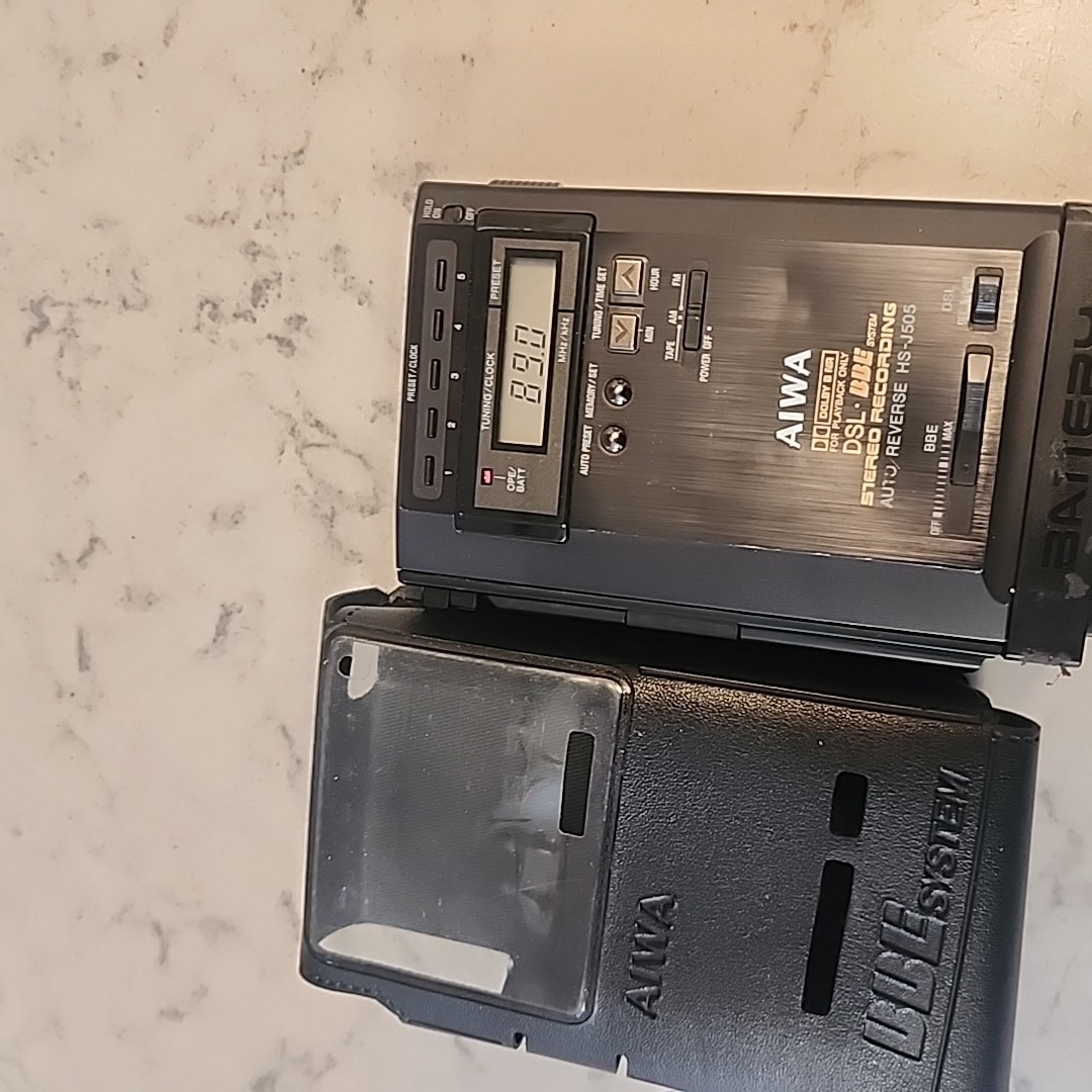 Vintage Aiwa HS-J505 Black Portable Cassette Player & Recorder - Untested READ