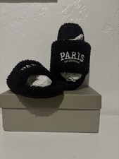 Paris Fur Slides Balenciaga Size 40 Worn Once with Box