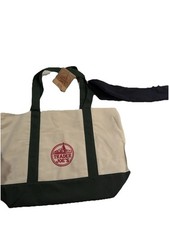 Large Trader Joe  s Canvas Tote Bag Holiday Green Limited Edition Brand
