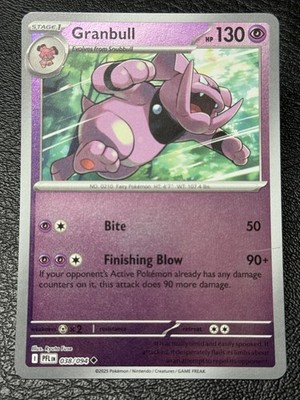Granbull 038/094 - Reverse Holo - Pokémon TCG: Phantasmal Flames