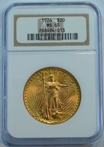 1926  $20 St. Gaudens Gold  Double Eagle MS65  NGC graded - free shipping!!!!