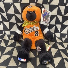 Cal Ripken Jr 3000 Team 8"Bear Baltimore Orioles Team Souvenir Toy Beanie W/ Tag