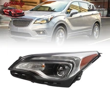 For 2016 2017 2018 Left Halogen Headlight Buick Envision Left W/ LED DRL Bulbs