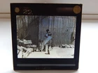 c1900 CHINA REAL PHOTOGRAPHIC MAGIC LANTERN SLIDE THE BARBER 22
