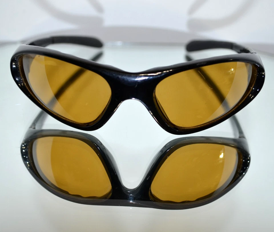 VERY RARE WWF Hulk Hogan "Smack Down" Sunglasses Black/Yellow Attitude Era - Image 3 of 4