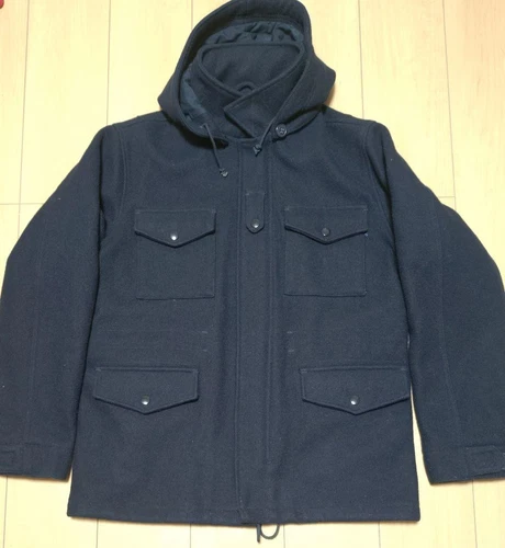 Manteau zippé 14Aw Supreme Wool M 65 Melton L