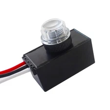 DC 12V Photocell Switch, Auto On/Off Light Photoelectric Switch for Outdoor, ...