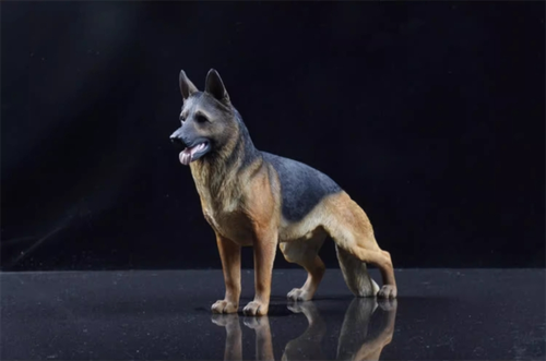 1:6 German Shepherd Dog  Statue Figure Animal Model Canidae Collector Toy Gift - Picture 14 of 20