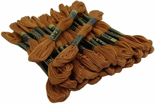 Anchor Stranded Cotton Threads Hand Embroidery Thread Cross Stitch Floss Brown - Picture 2 of 5