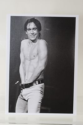 IGGY POP, New York, 1979, Kunst - Postkarte 