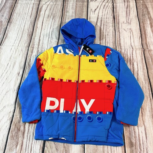 $180 Unisex Kids Adidas Lego U Lego W Jacket  (HM2229) SIZE XLARGE (H) - Picture 2 of 7