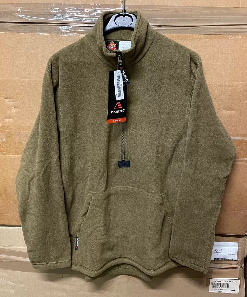 GENUINE USMC US MARINES POLARTEC 100 FLEECE COYOTE BROWN BRAND NEW