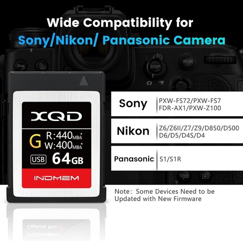Ultra High-Speed XQD 64GB Memory Card - Temp-Proof, 440MB/s Read/400MB/s Write - Picture 8 of 9