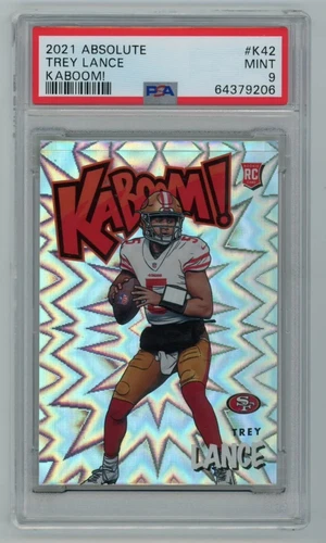 2021 Panini Absolute Trey Lance Kaboom Rookie RC Ultra Rare PSA 9 MINT 💎