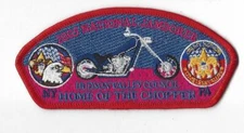 2005 National Jamboree JSP Hudson Valley Council Harley Davison Red bdr.