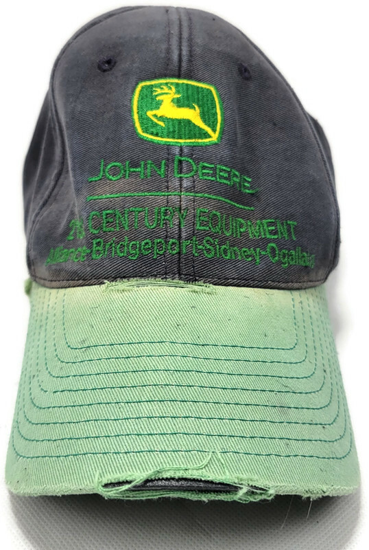 John Deere 21st Century Sidney Equipment Strapback Green Canvas Trucker