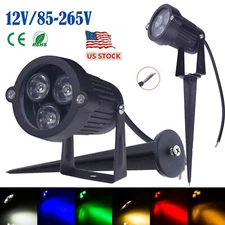 9W LED Landscape Yard Path Light Outdoor Lawn Flood Spot Garden Lighting Spike