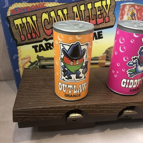 De colección 1992 Vision Toys Inc. Juego Electrónico Tin Can Alley con Caja SIN PISTOLA - Imagen 2 de 10