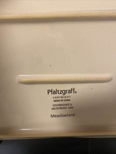 Vintage Pfaltzgraff Serving Tray Meadowlane Tray With Sled Tray Server - Picture 5 of 6