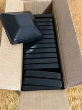 4x4 (3-5/8 X 3-5/8) Plastic Fence Post Cap~Black~set Of 12