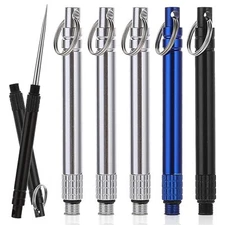 6 PCS Portable Toothpicks, Metal Titanium Toothpicks, Reusable Toothpicks