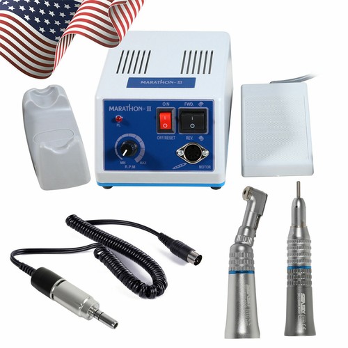 Micromotor eléctrico maratón laboratorio dental 35000 RPM pieza de mano/contra ángulo/motor - Imagen 16 de 17