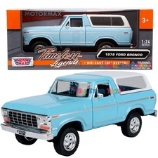MOTORMAX 1978 FORD BRONCO CUSTOM PICKUP TRUCK 1:24 79371 79372 79373 79374