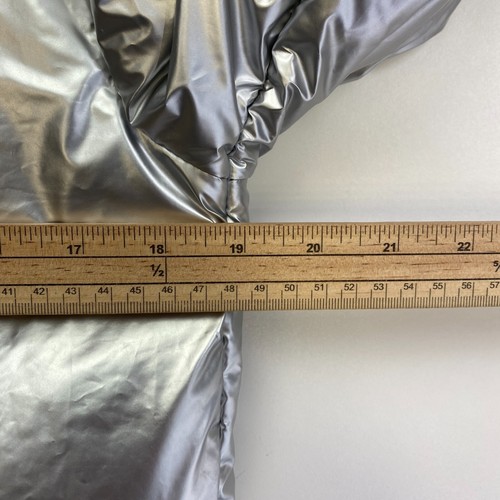 GUESS Girls Silver Reversible Padded Bomber Jacket Coat Size 16 Years - Picture 11 of 14