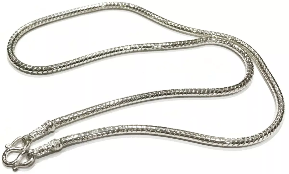 Chain 22K 23K 24K Thai Baht White Gold GP Necklace 24 inch Jewelry