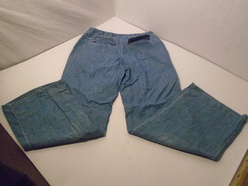 J Jill Womens size 4 Petite Wide Leg Denim Jeans Pants 100% Cotton Y2K - Picture 5 of 12