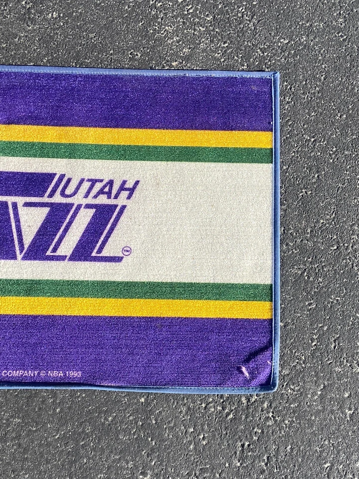 Vintage Utah Jazz NBA Rug Size 36x24 - Image 3 of 4